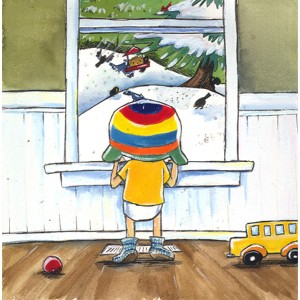 looking-out-window illustration by Peggy Collins