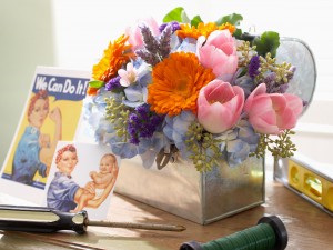Rosie-Riveter 1-800-FLOWERS.com Bouquet created for fellow Do-It-All Mom Louise