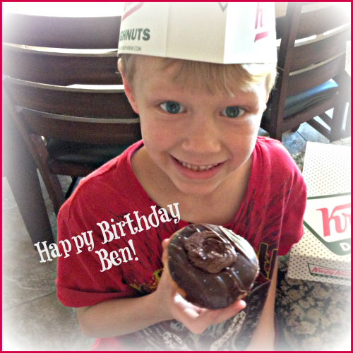 happy birthday from Krispy Kreme